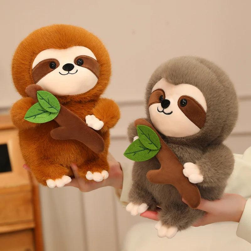 Cute Sloth Plush Toys 20/30/40cm - Brown/Khaki/Grey