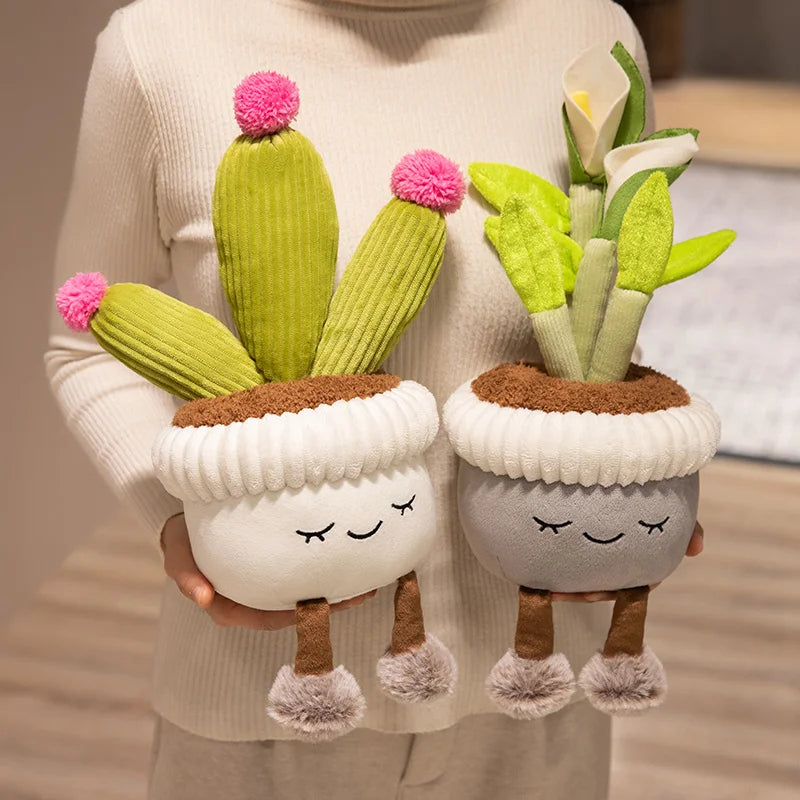 Potted Plants Series(Rose/Lily/Strawberry/Sunflower/Cactus) Plush Toys 33cm - 9 Styles