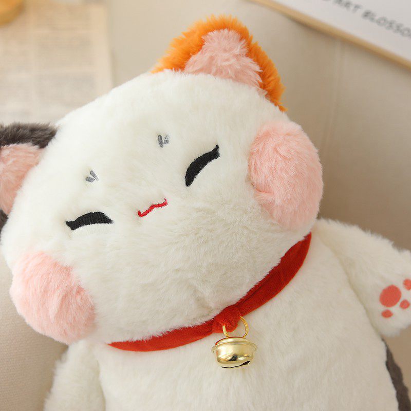 Cute Cat With Collar Bell Plush Toys 42cm/75cm