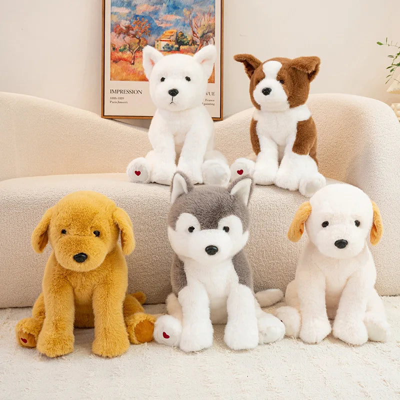 Cute Dog Plush Toys 30/40/55cm - Labrador/West Highlands/Golden Retriever/Husky/Border Collie