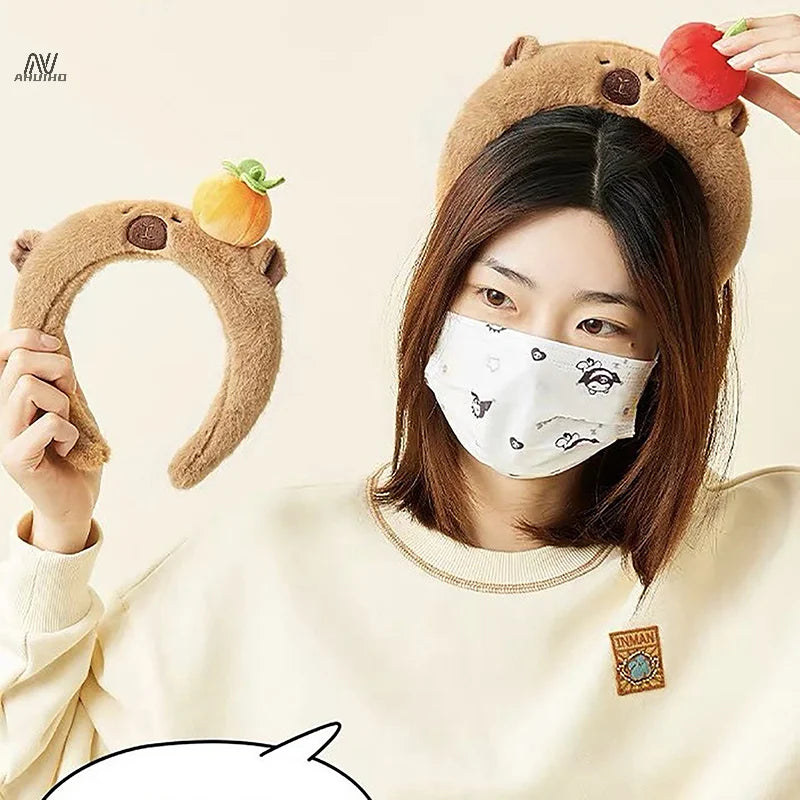 Cute/Kawaii Capybara Plush Headband - 4 Styles