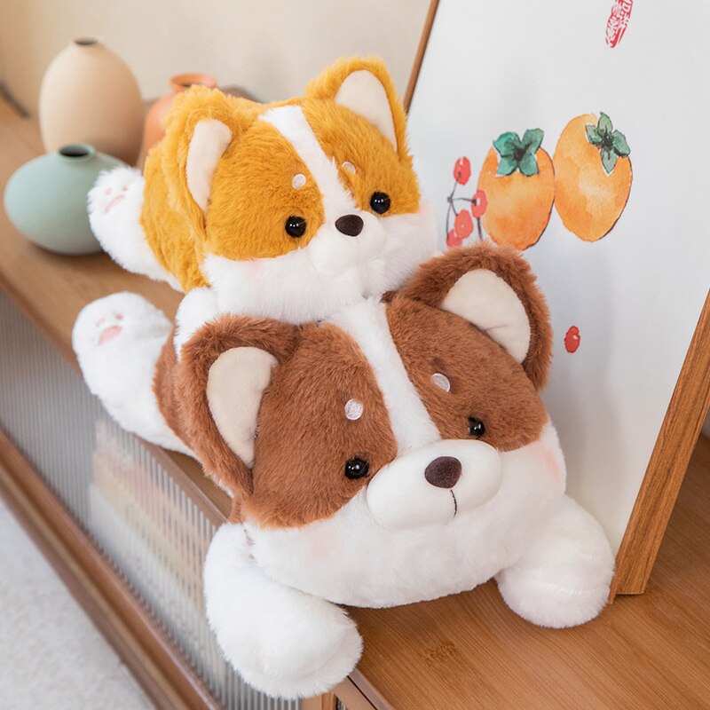 Lying Dog (Corgi) Plush Toys 25/40/55cm