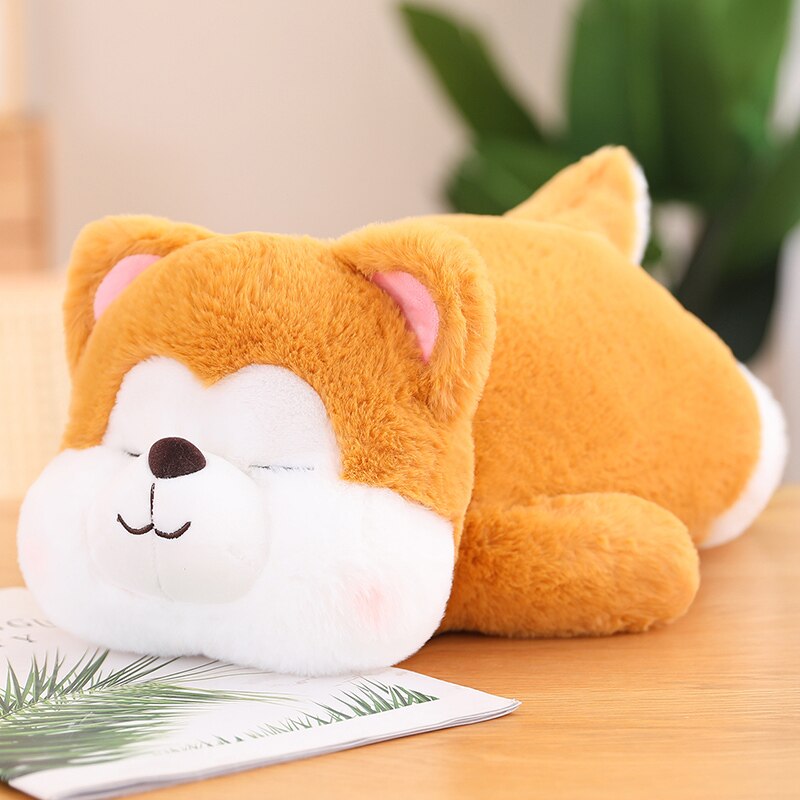 Lying Animal (Shiba Inu Dog/Pig/Panda) Pillow Plush Toys 30-60cm