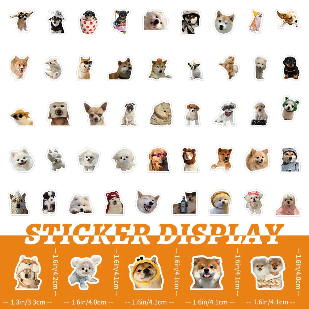 50/100 pcs Cute/Kawaii Dog Stickers