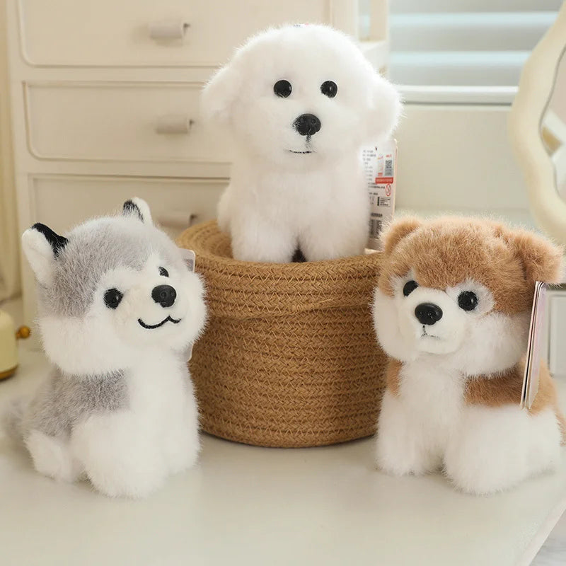 Cute Dog Plush Keychains 14cm - 5 Styles