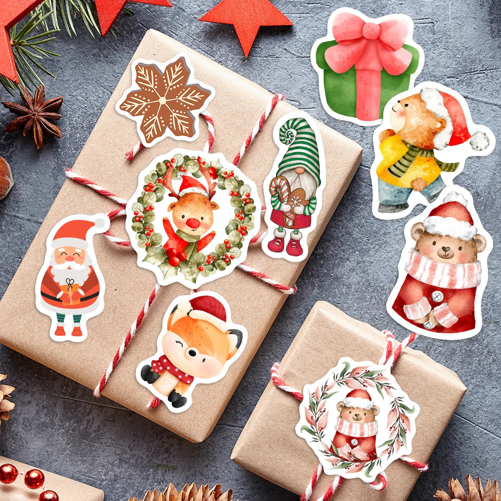 50 pcs Cute/Kawaii Christmas Stickers