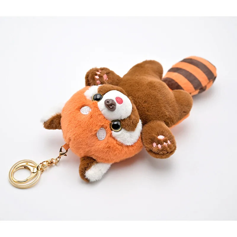 Cute Red Panda Plush Keychains 12cm