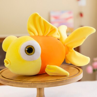 Cute Big Eyes Goldfish Plush Toys 30cm - Yellow/Red/Pink