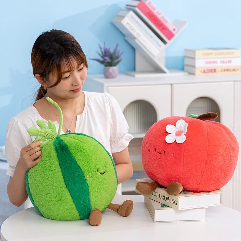 Cute Fruits (Orange/Apple/Pineapple/Strawberry/Watermelon/Coconut) Plush Toys 30cm