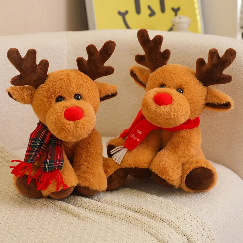 Christmas (Reindeer) Plush Toys 30cm - Brown/Green/Purple