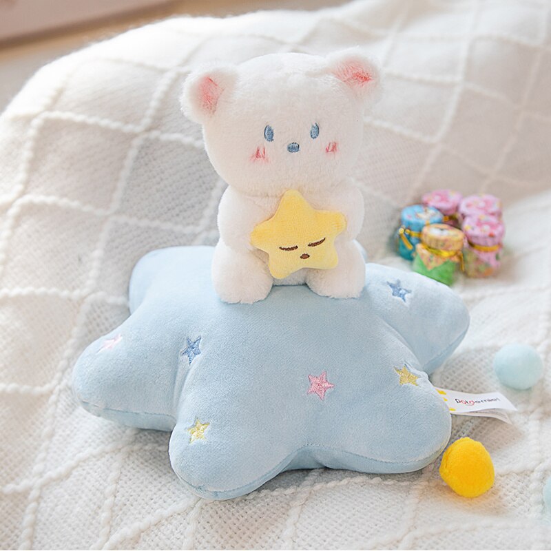 Cute White Bear With Star/Moon/Rocket Plush Toys - 4 Styles