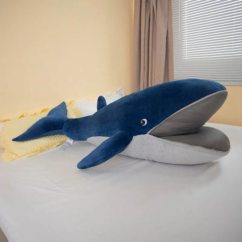 Cute Whale With Zipper Mouse Plush Toys 45/60/80/100/120cm