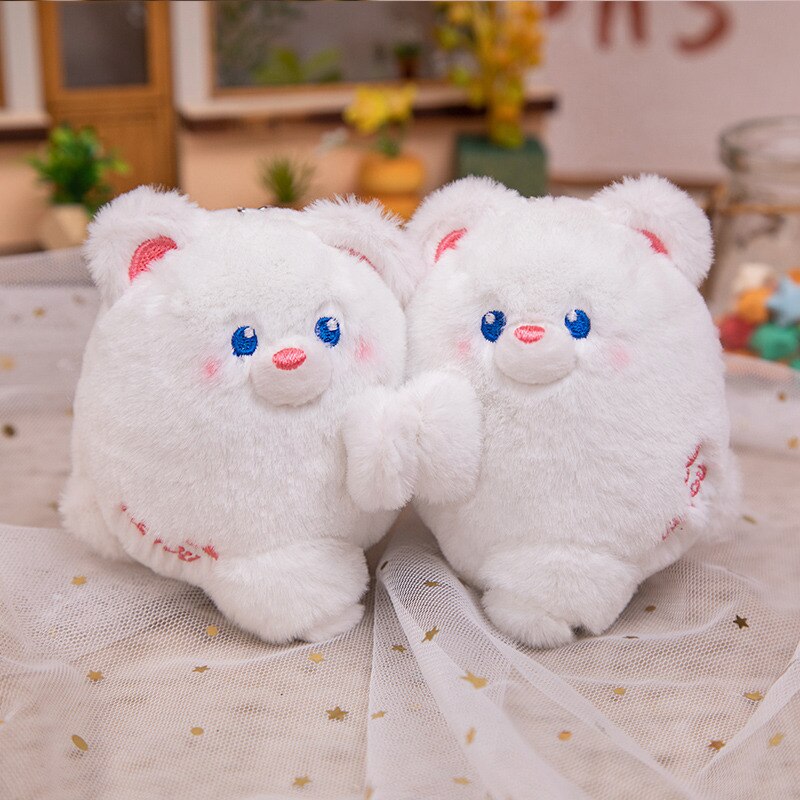 Magnetic Couple Animal(Rabbit/Bear/Panda/Dog/Pig) Plush Keychains 2Pcs - 12 Styles