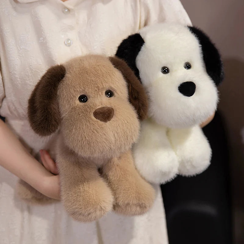 Cute Dog Plush Toys 25/35cm - Black/Brown/White/Yellow