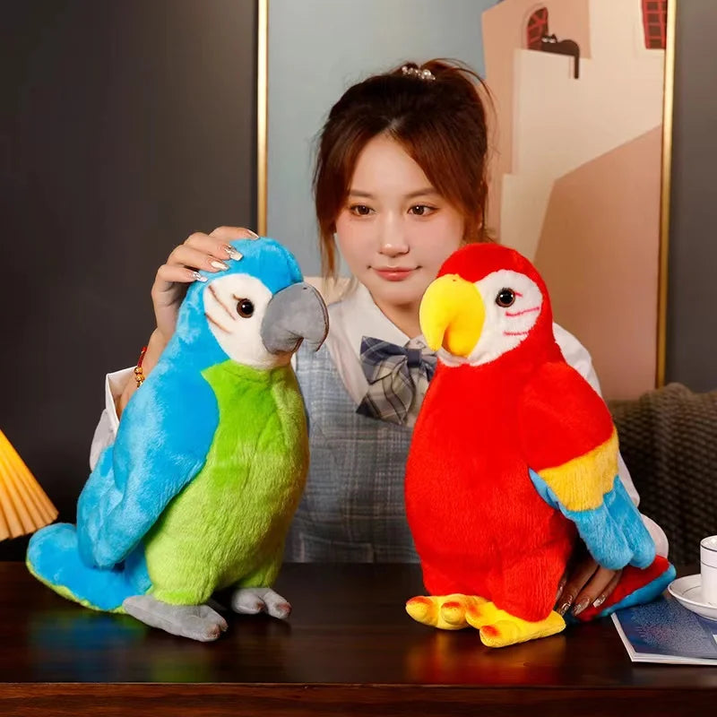 Bird (Lifelike Parrot/Toucan) Plush Toys 25cm/35cm - 4 Styles