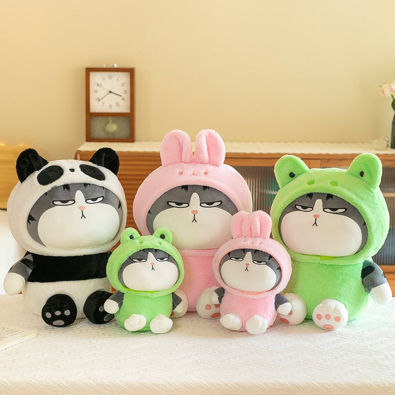 Long Live My Emperor Cat With Animal (Rabbit/Frog/Panda) Dress Up Plush Toys 20/37cm