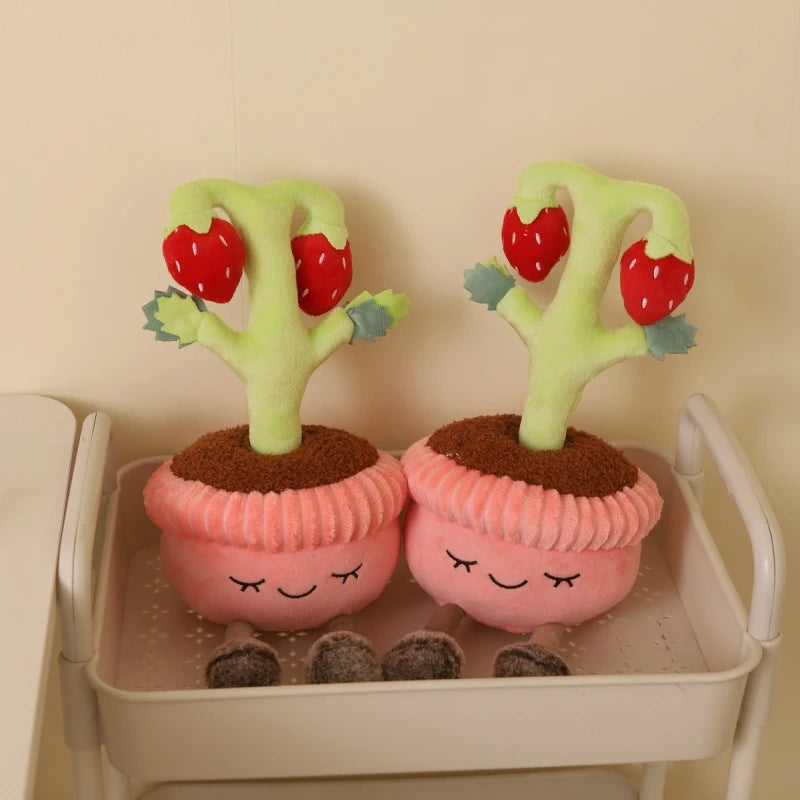 Potted Plants Series(Rose/Lily/Strawberry/Sunflower/Cactus) Plush Toys 33cm - 9 Styles