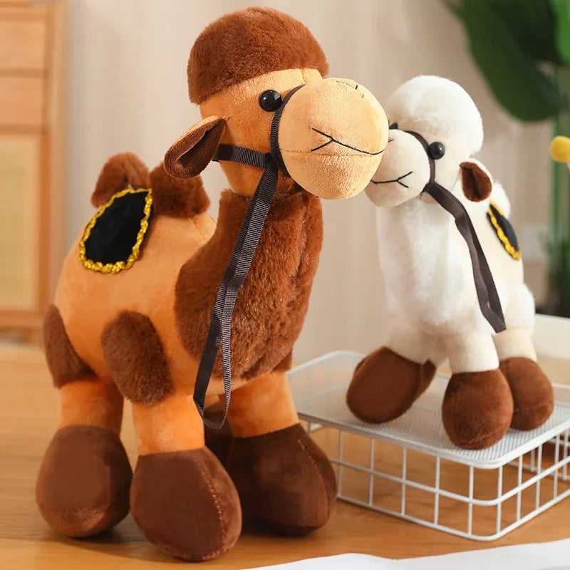  Cute Camel Plush Toys 30/40/50cm - Brown/White