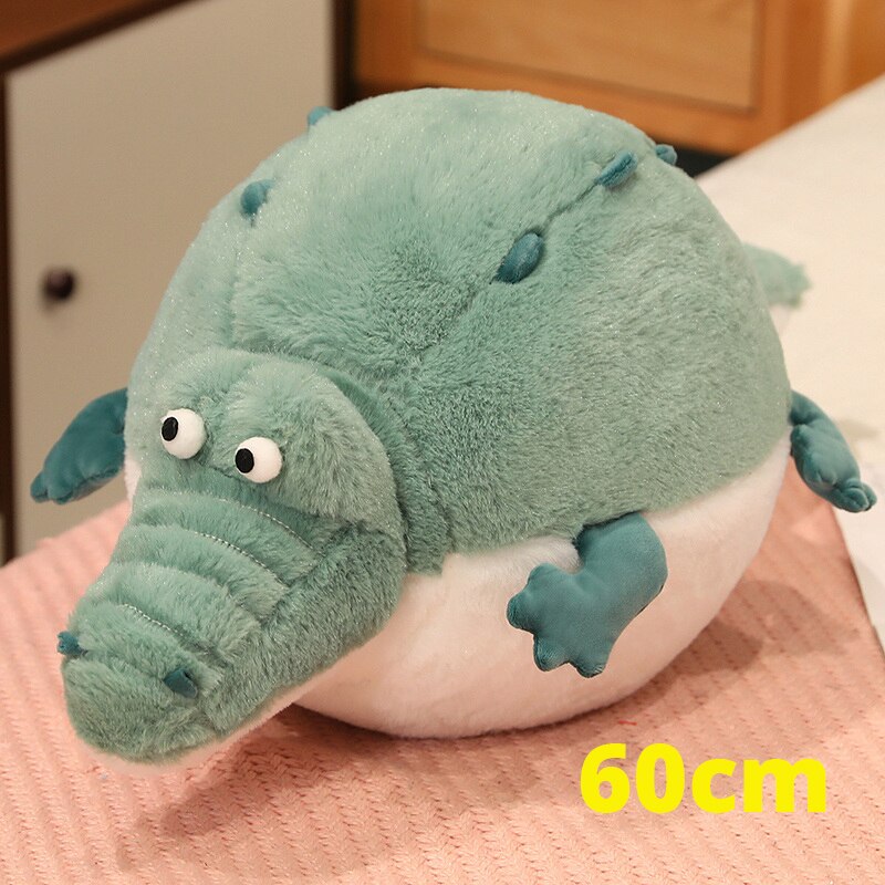 Funny Crocodile/Puffer Fish Round Shaped Plush Toys 35-80cm