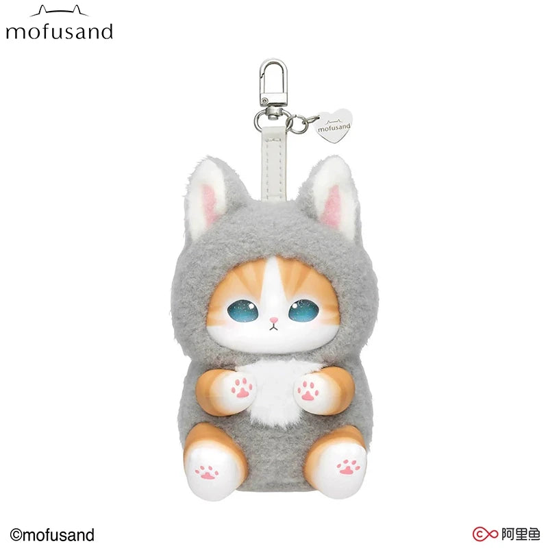 Mofusand Cat Series Plush Keychains - (Shark/Wolf/Panda/Bear/Rabbit)