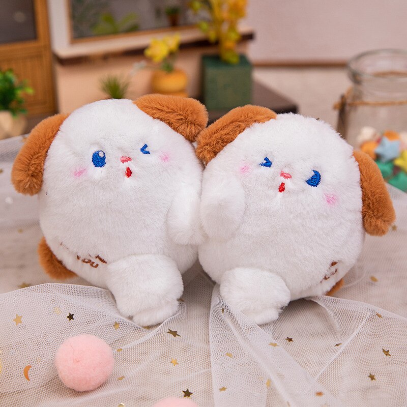 Magnetic Couple Animal(Rabbit/Bear/Panda/Dog/Pig) Plush Keychains 2Pcs - 12 Styles