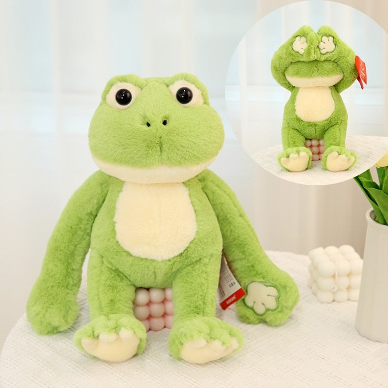 Peek-A-Boo Animal (Frog/Monkey/Bunny/Duck/Dog/Dragon/Panda) Plush Toys - 37cm