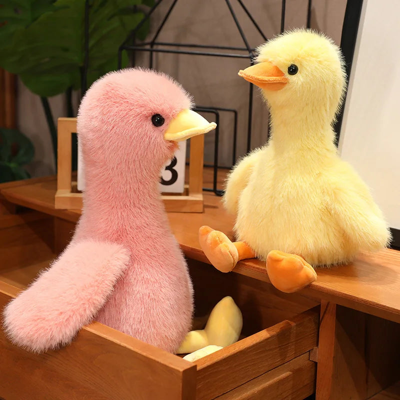 Cute Bird (Sitting Duck) Plush Toys 32/45cm - PInk/Yellow/White/Black