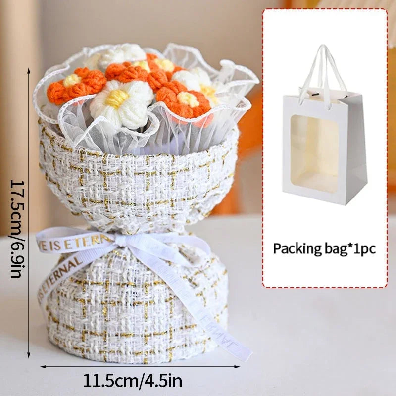 Cotton Rope Handmade Flower Mini Bouquets -5 Styles