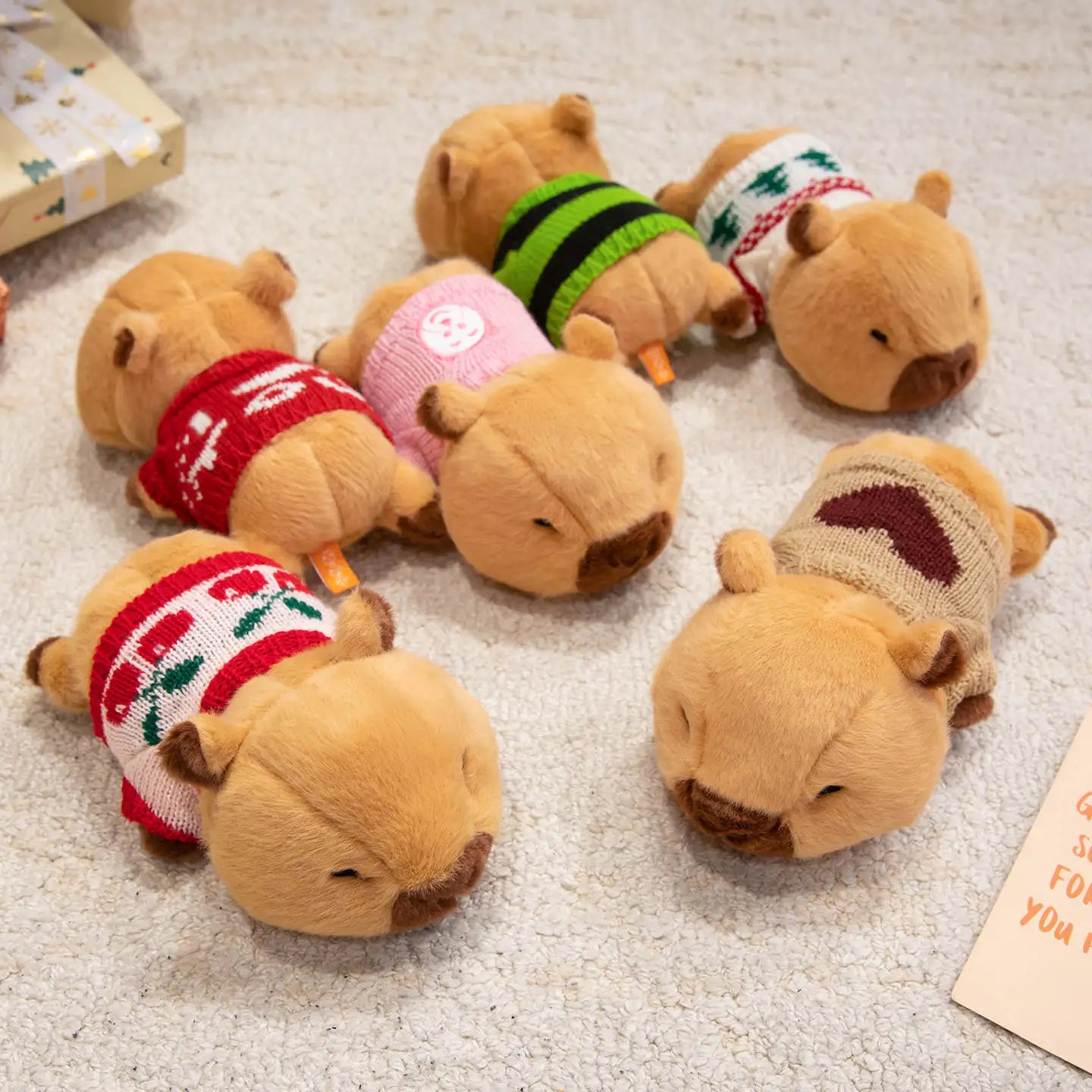 Cute Capybara With Sweater Plush Toys 36cm Or Wrist Rest Plush 20cm
