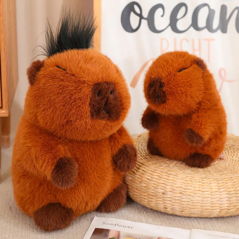 Cute Fluffy Capybara Plush Toys 25/35cm - 2 Styles