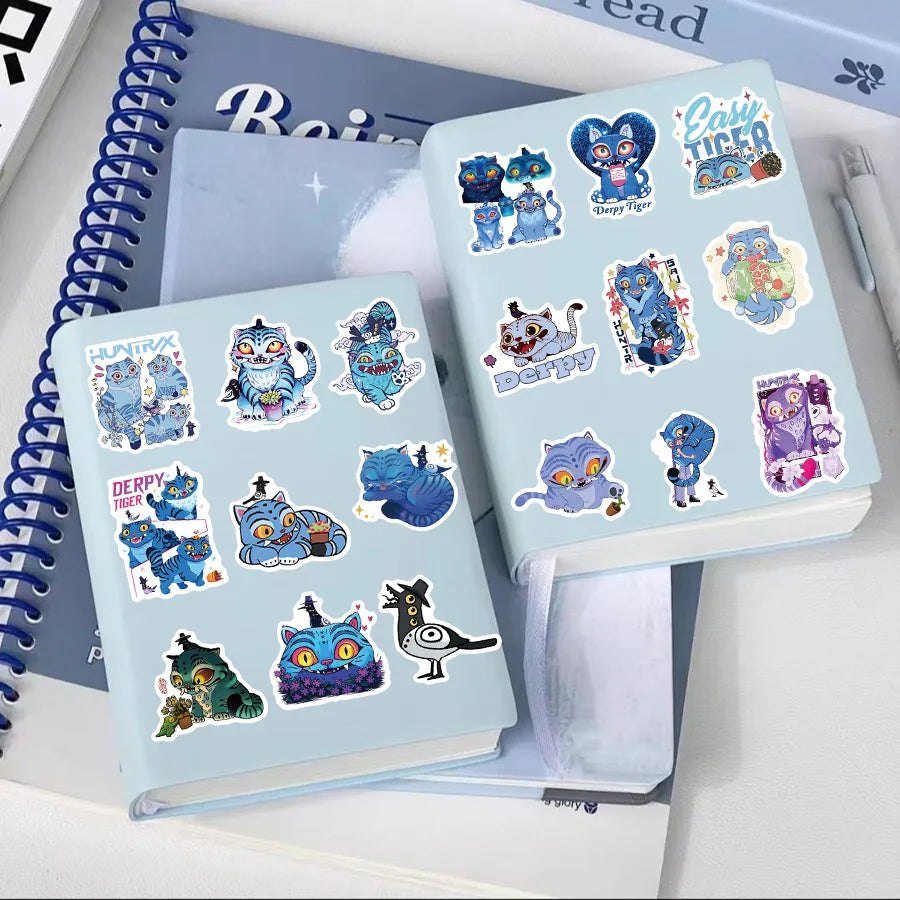 56 pcs Cute/Kawaii K-Pop Demon Hunters Stickers - Derpy Tiger