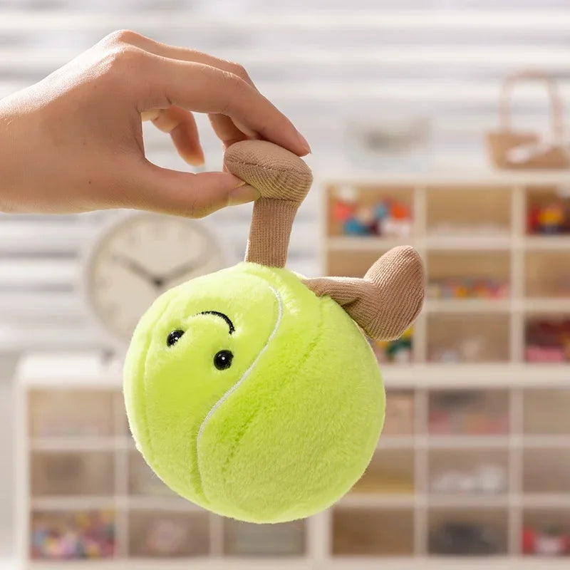 Cute Basketball/Football/Billiard Ball/Baseball/Tennis Ball Plush Toys 10cm