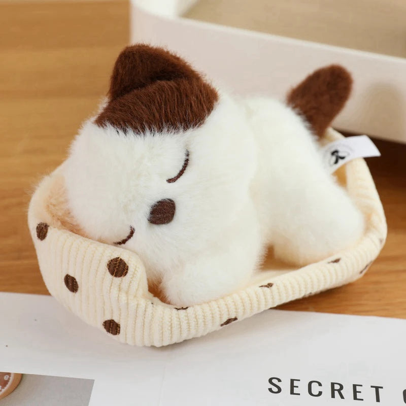Cute Sleeping Animal(Dog/Cat/Fox/Bear/Rabbit/Pig) Plush Toys 12cm