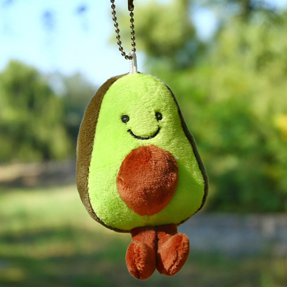 Cute Avocado Plush Keychains 12cm