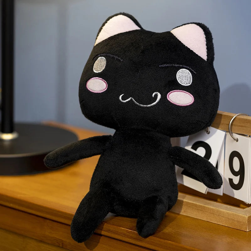 Cute Black/White Cat Plush Toys 27-30cm (4 Styles)