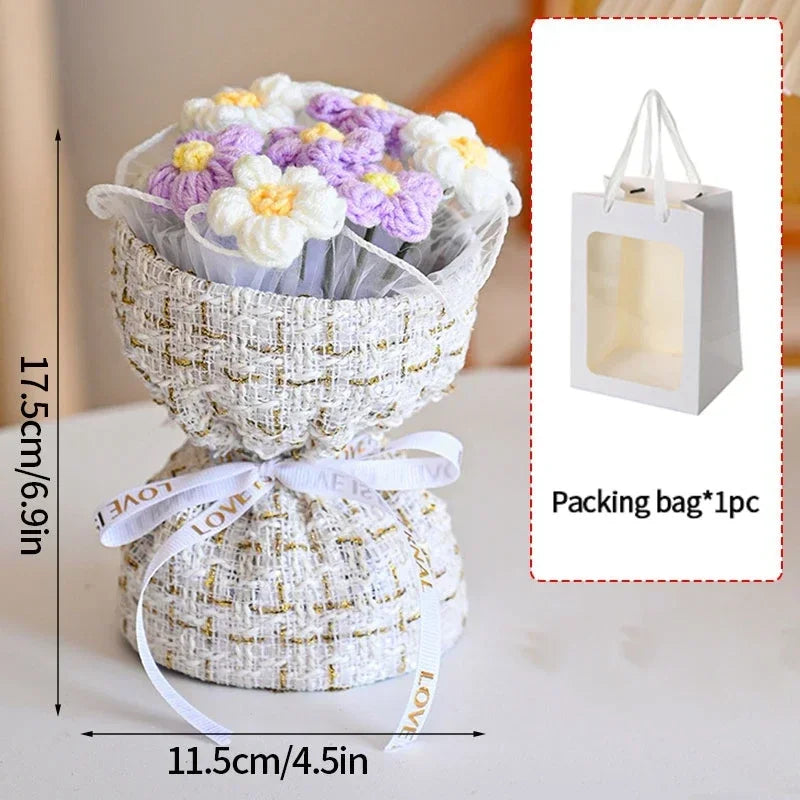 Cotton Rope Handmade Flower Mini Bouquets -5 Styles