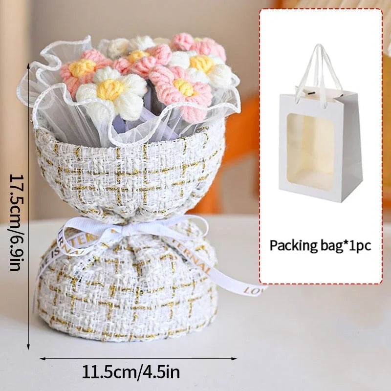 Cotton Rope Handmade Flower Mini Bouquets -5 Styles