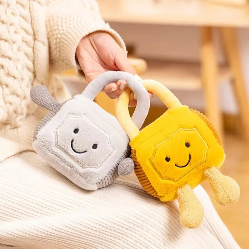 Cute Grey and Yellow Two Locks Plush Toys