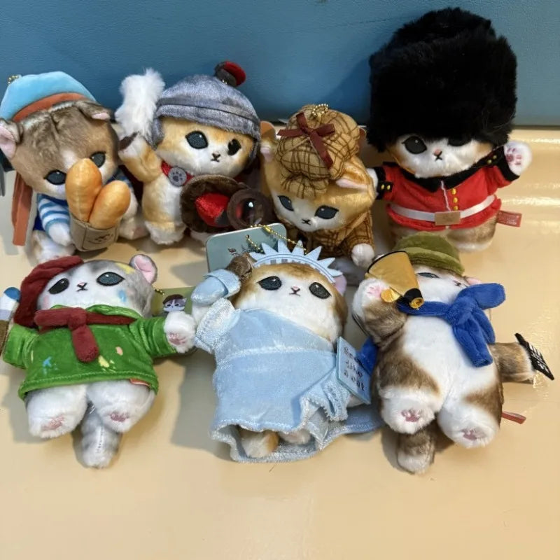 Mofusand Cat With World Dress Up Plush Keychains - 7 styles