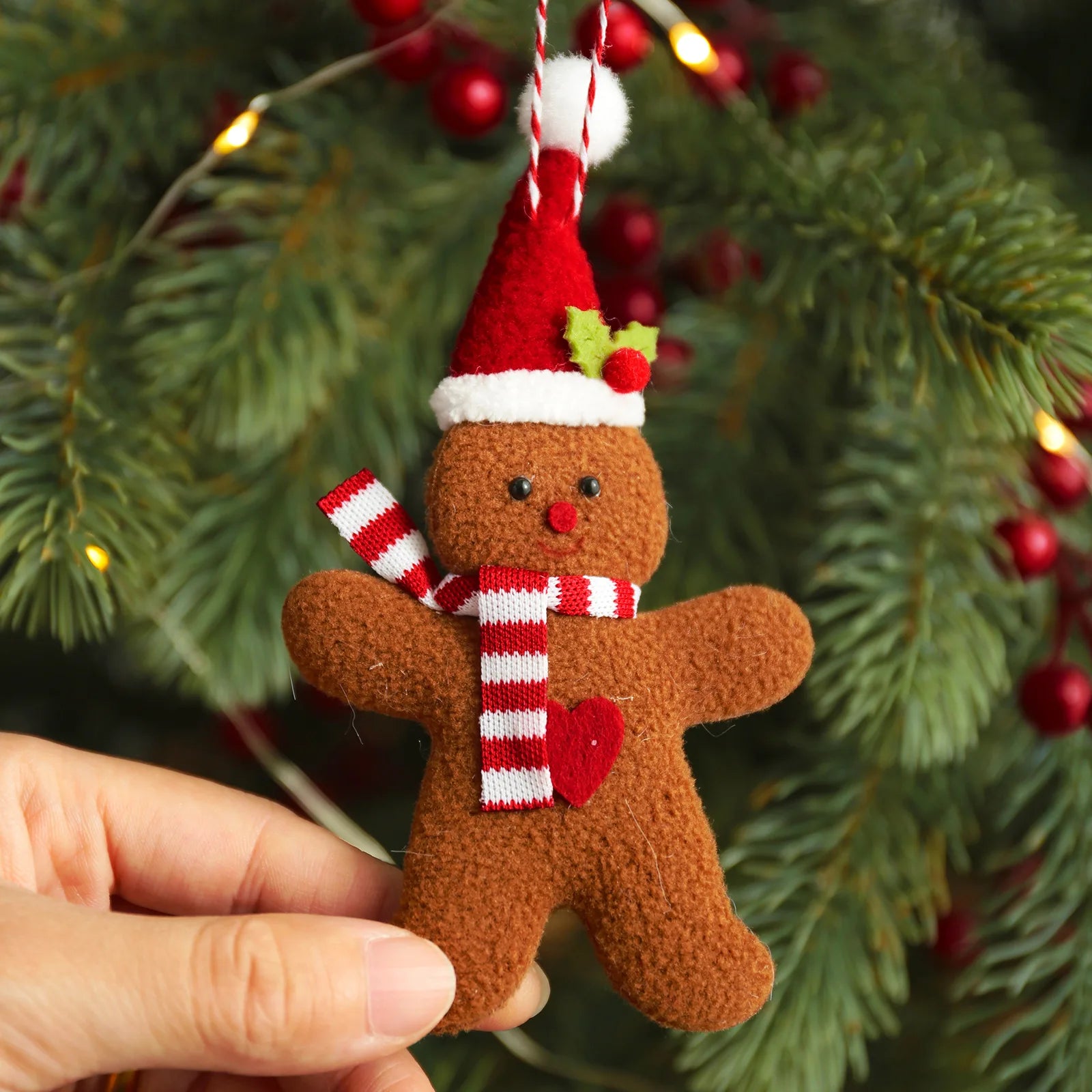 3pcs Set / Christmas (Gingerbread Man) Plush Toys  - 2 Styles