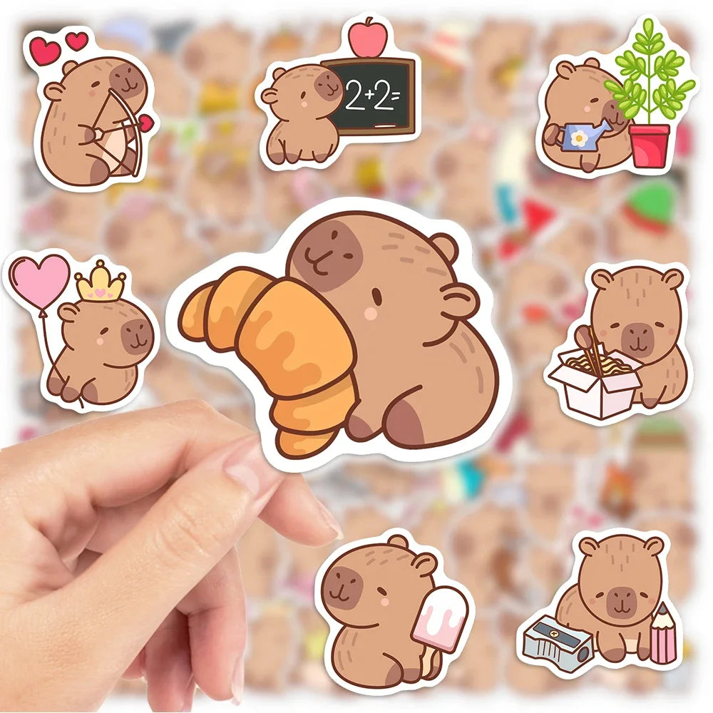70 pcs Cute/Kawaii Capybara Stickers