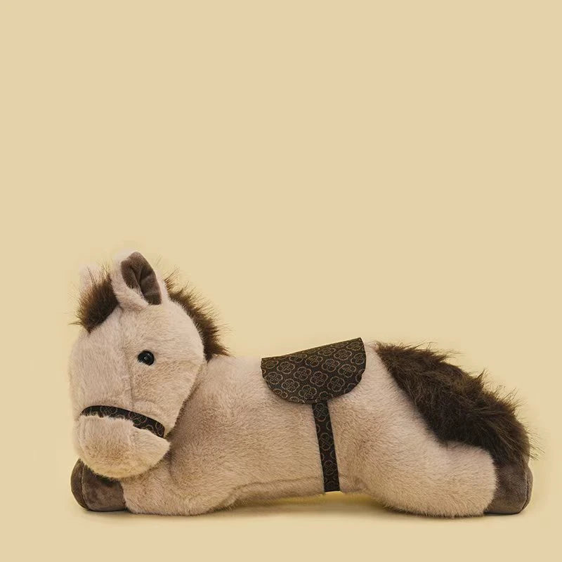 Cute Lying Horse Plush Toys 30/45/60cm