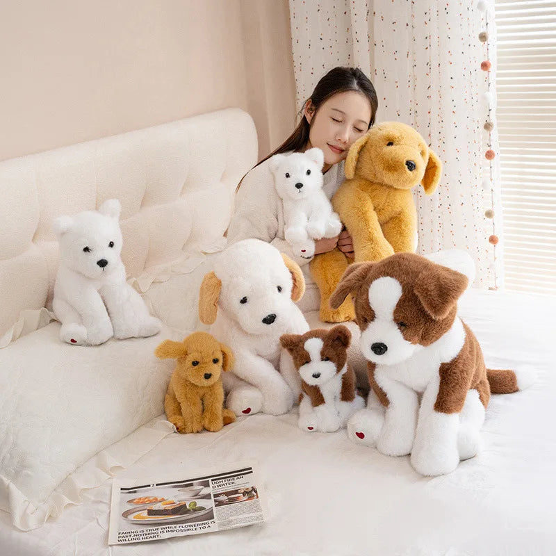 Cute Dog Plush Toys 30/40/55cm - Labrador/West Highlands/Golden Retriever/Husky/Border Collie
