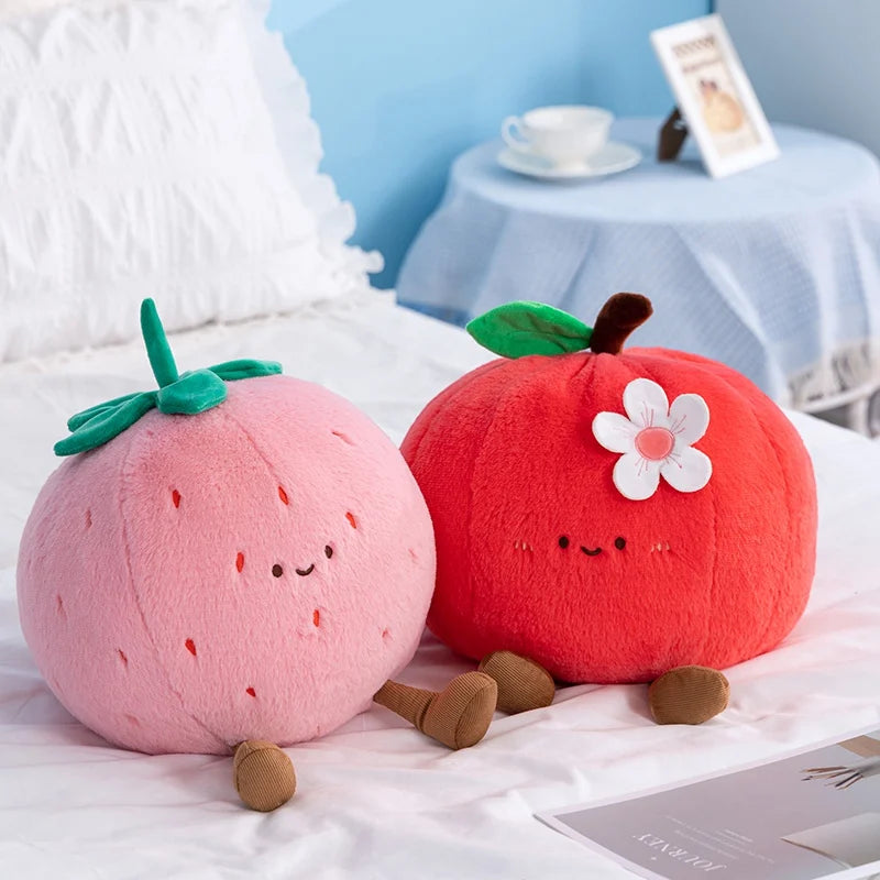 Cute Fruits (Orange/Apple/Pineapple/Strawberry/Watermelon/Coconut) Plush Toys 30cm