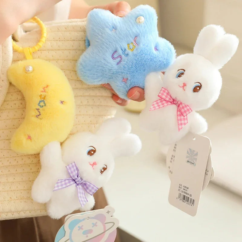 Sky Series (Cloud/Moon/Star/Rabbit) Plush Keychains and Toys - 10 Styles