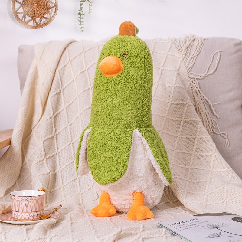 Funny Banana With Duck Plush Toys 50/70/90cm - (White/Green/Yellow)