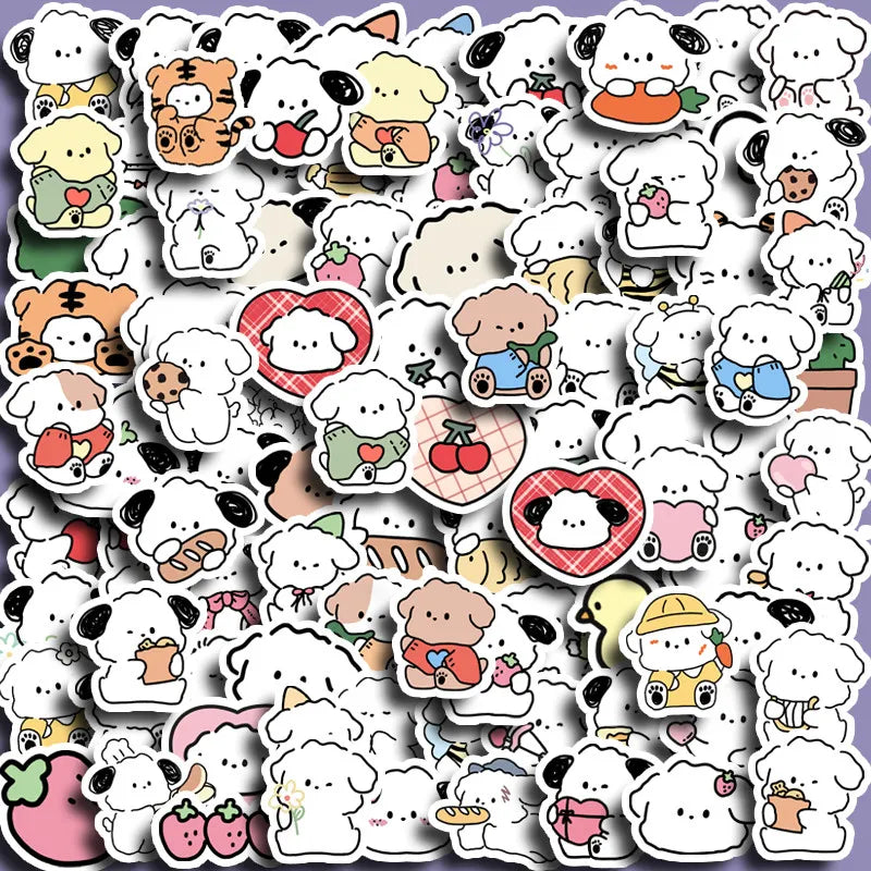 100 pcs Cute/Kawaii Little Dog Stickers