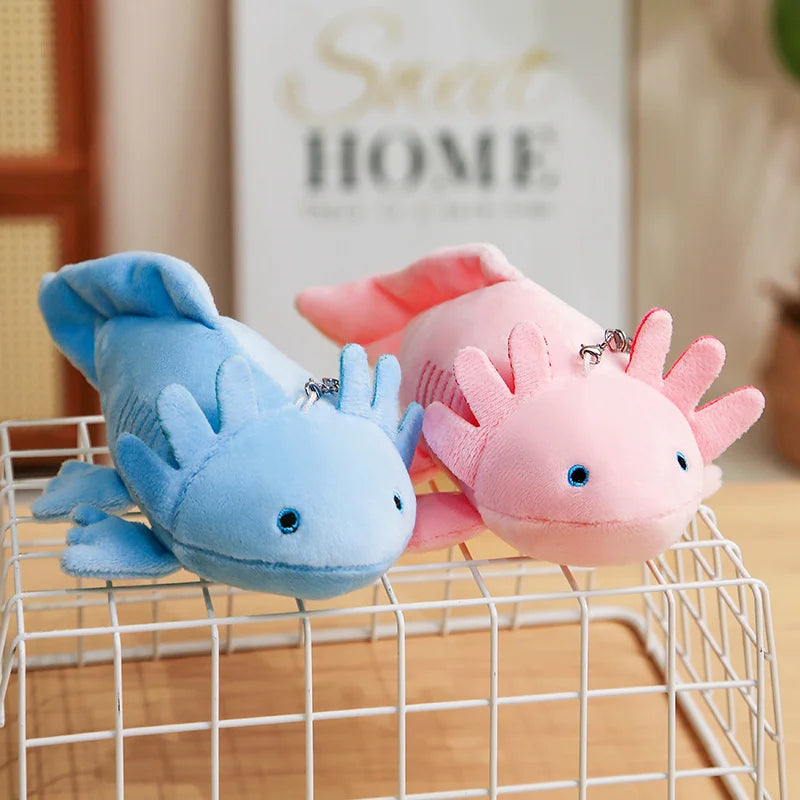 Cute Axolotl Plush Keychain 23cm - Black/Green/Blue/Yellow/Pink/Grey