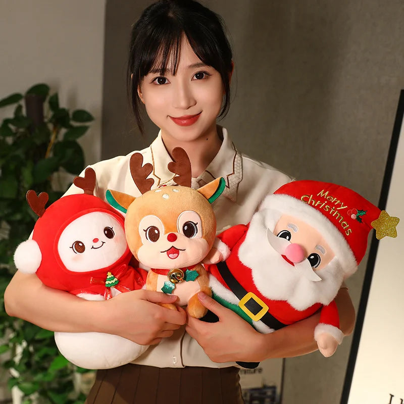 Christmas (Santa Claus/Reindeer/Snowman/Tree/Apple) Plush Toys 16-40cm 15 Styles