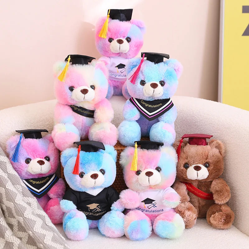 Cute/Kawaii Colourful Teddy Bear Graduation Plush Toys 23cm -16 styles